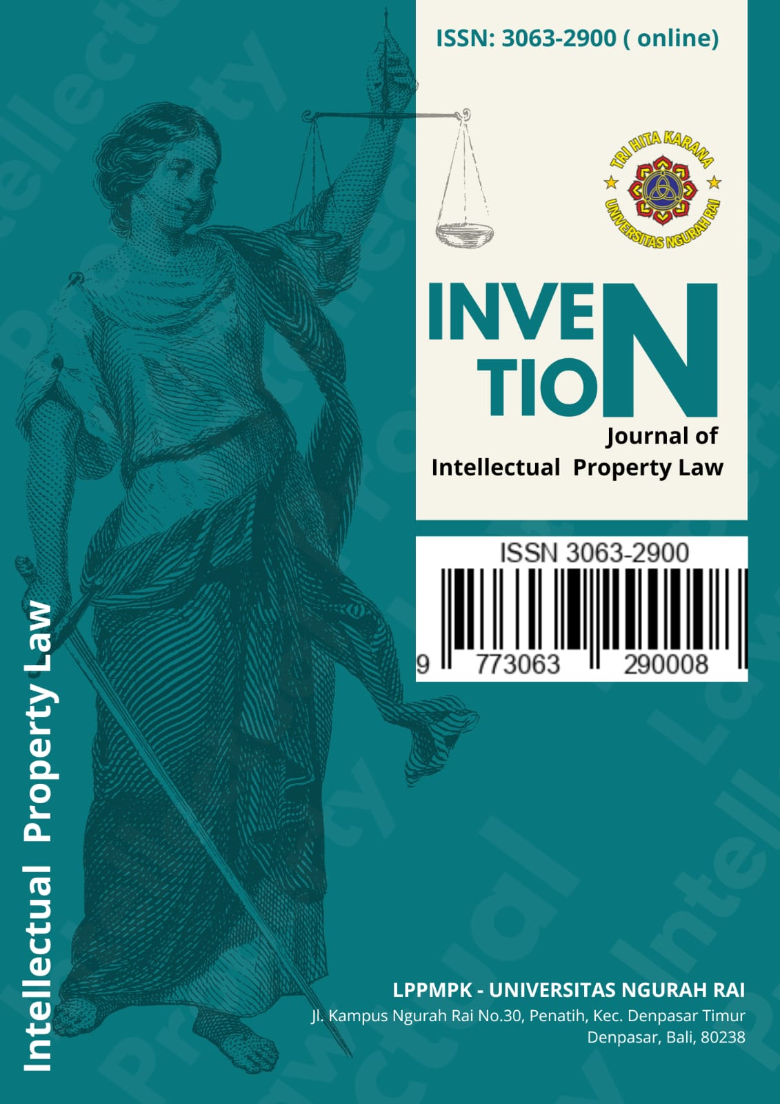					View Vol. 3 No. 2 (2026): INVENTION: Journal of Intellectual Property Law
				
